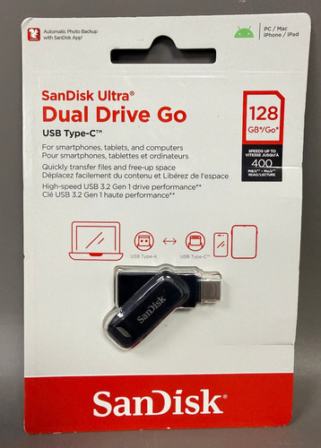 Sandisk 128gb phone drive dual - sandisk,