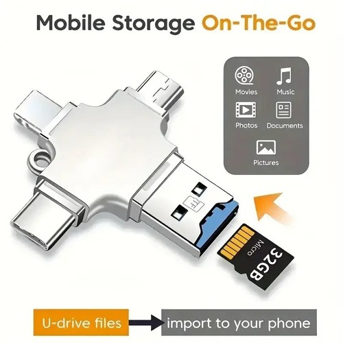 128 4in1 flash drive - 64, gb